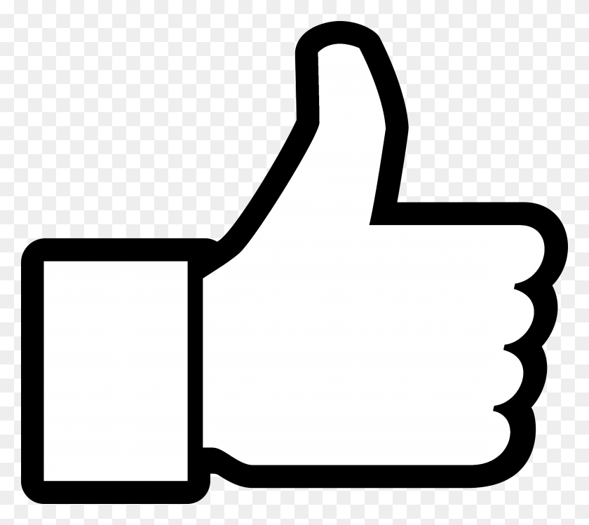 2400x2123 Большой Палец Вверх Логотип Facebook Png С Прозрачным Вектором - Логотип Facebook Белый Png