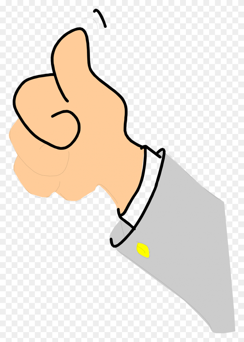 958x1369 Thumbs Up Free Stock Photo Illustration Of A Cartoon Hand - Thumbs Up Clipart Free
