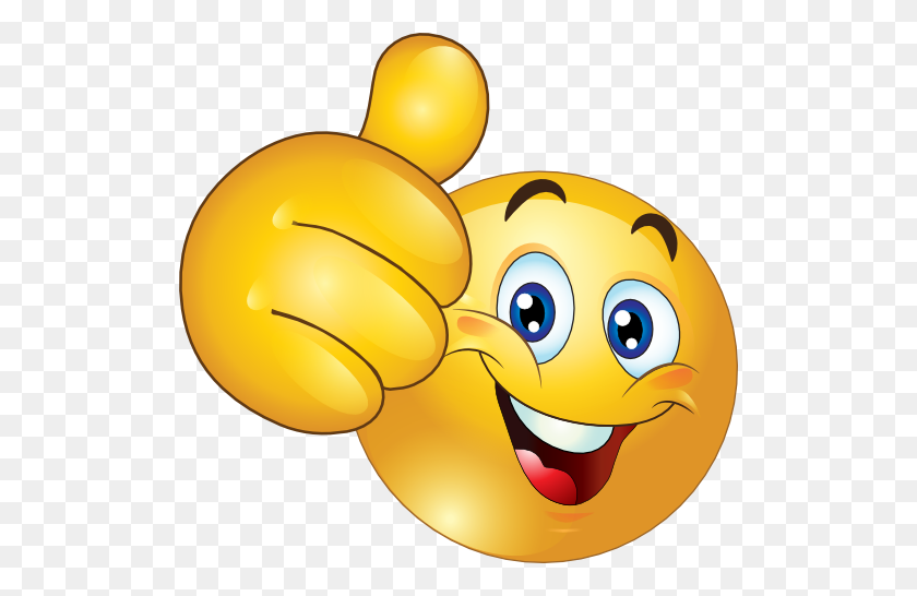 512x486 Thumbs Up Happy Smiley Emoticon Clipart Libre De Regalías Comienzo - Thumbs Up Clipart Free