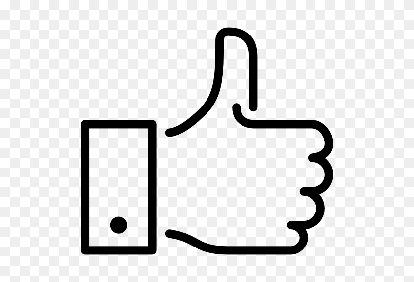 512x512 Thumbs Up, Like Icon - Like PNG