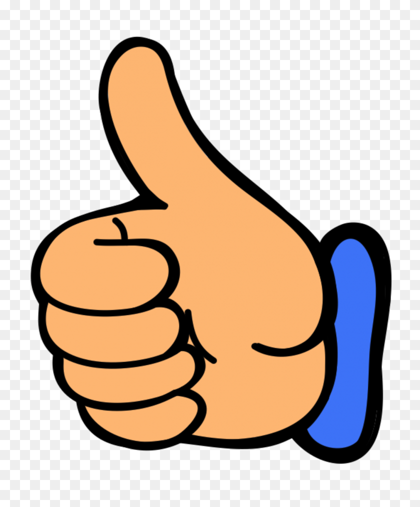 1307x1600 Thumbs Up Png Clipart - Dab Clipart