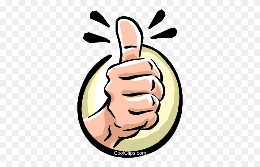 340x480 Thumbs Up Royalty Free Vector Clip Art Illustration - Thumbs Up Clipart Free