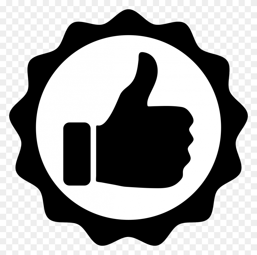 2322x2308 Thumbs Up Seal Иконки Png - Thumb Up Png