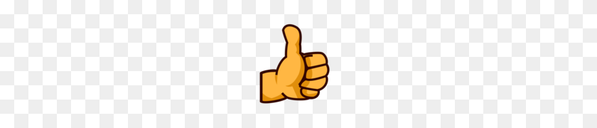 120x120 Thumbs Up Sign Emoji - Youtube Thumbs Up PNG