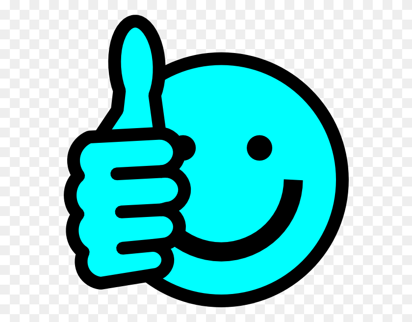582x596 Thumbs Up Smiley Face Clipart Free Image - Clipart Smiley Face Thumbs Up