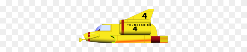 300x117 Thunder Bird Submarine Clip Art - Yellow Submarine Clipart