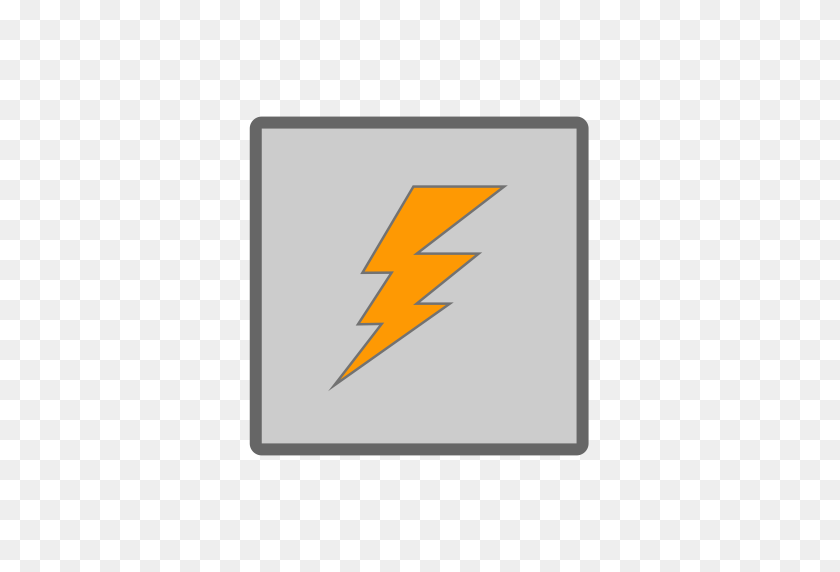 512x512 Thunderbolt Orange, Orange Icon With Png And Vector Format - Thunderbolt PNG