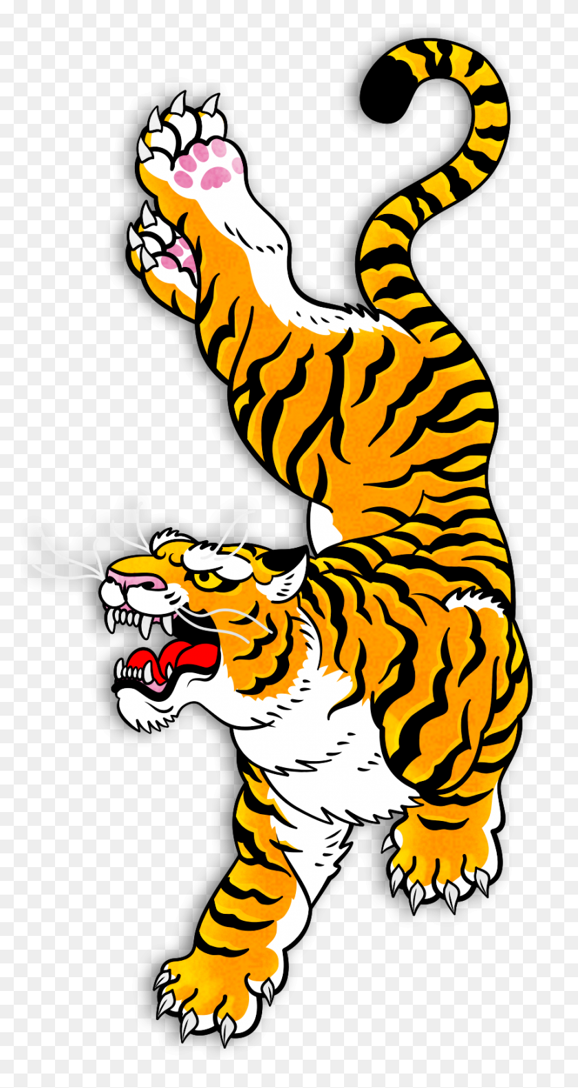 860x1678 Thunderkick Lanza Un Nuevo Juego De Tragamonedas Tiger Rush Para Casumo - Tiger Mascot Clipart