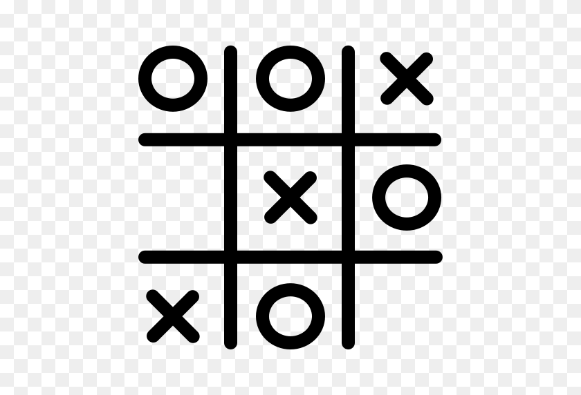 512x512 Tic, Tac, Toe Icon Free Of Game Icons - Tic Tac Toe Clipart