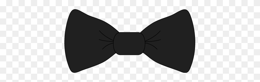 423x207 Tie Clip Art - Bow Tie Clipart Black And White