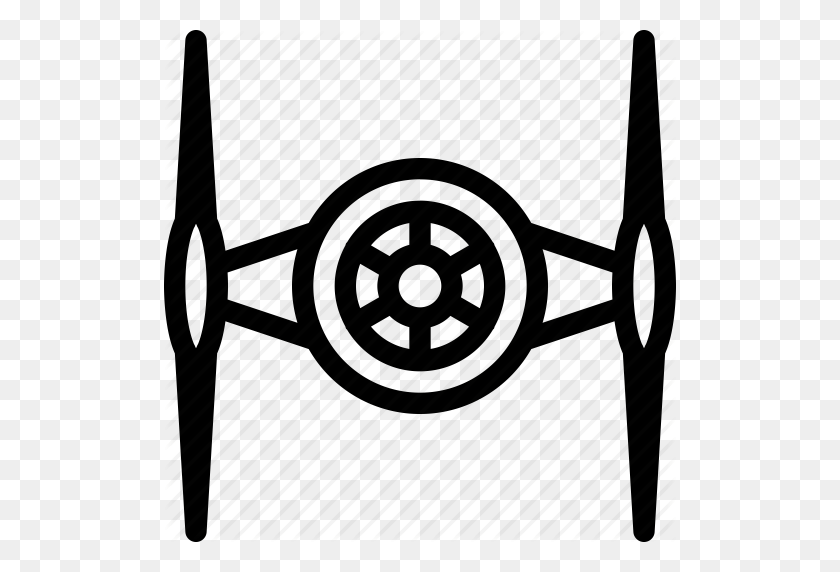 512x512 Tie Fighter Star Wars Building - Star Wars Clipart PNG