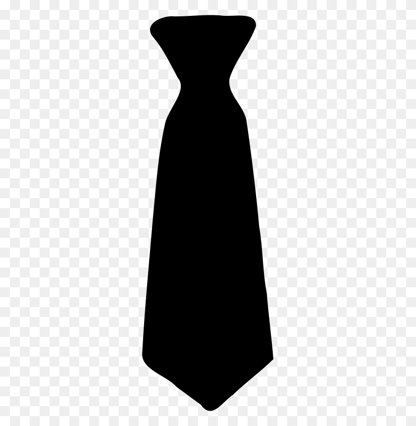 265x800 Tie Free Stock Clipart - T Shirt Clipart Black And White