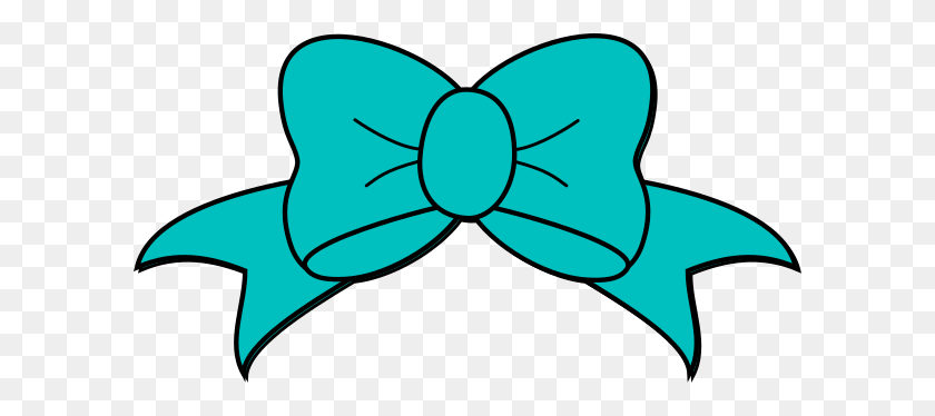 600x314 Tiffany Blue Bow Clip Art - Blue Bow Clipart