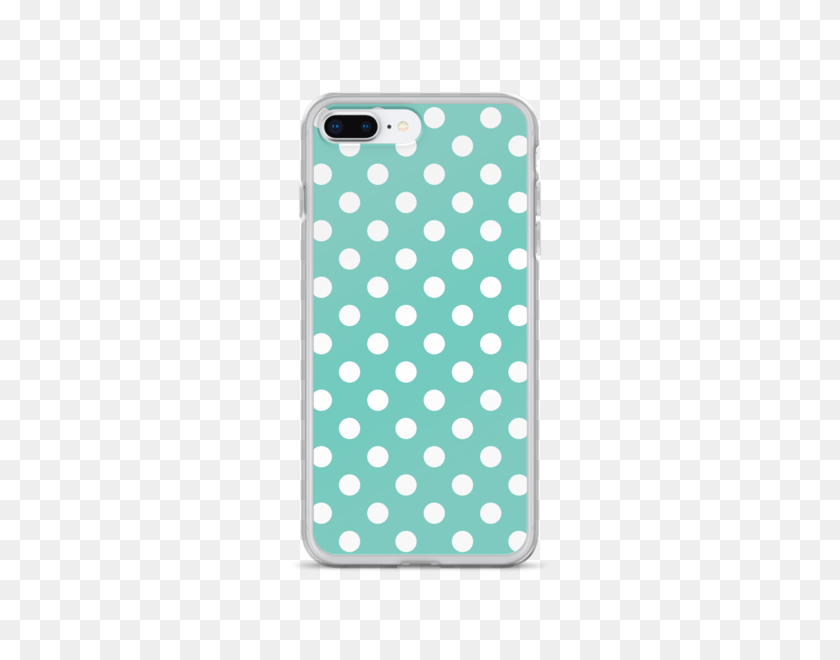 600x600 Tiffany Blue Polka Dots Iphone Case Cases - Polka Dot Pattern PNG