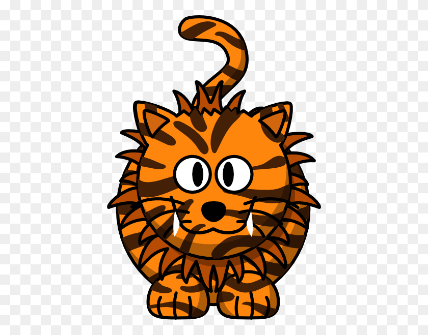 420x599 Tigre De Dibujos Animados Animales Tigres, Dibujos Animados Y Imágenes Prediseñadas - Poof Clipart