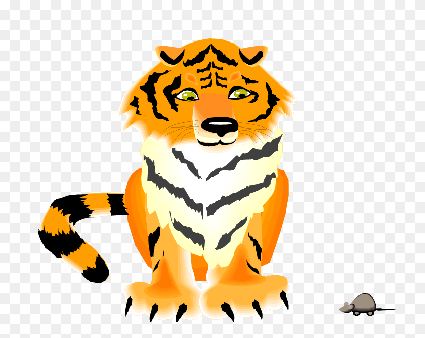 750x608 Клипарт Тигр - Клипарт Саблезубый Тигр