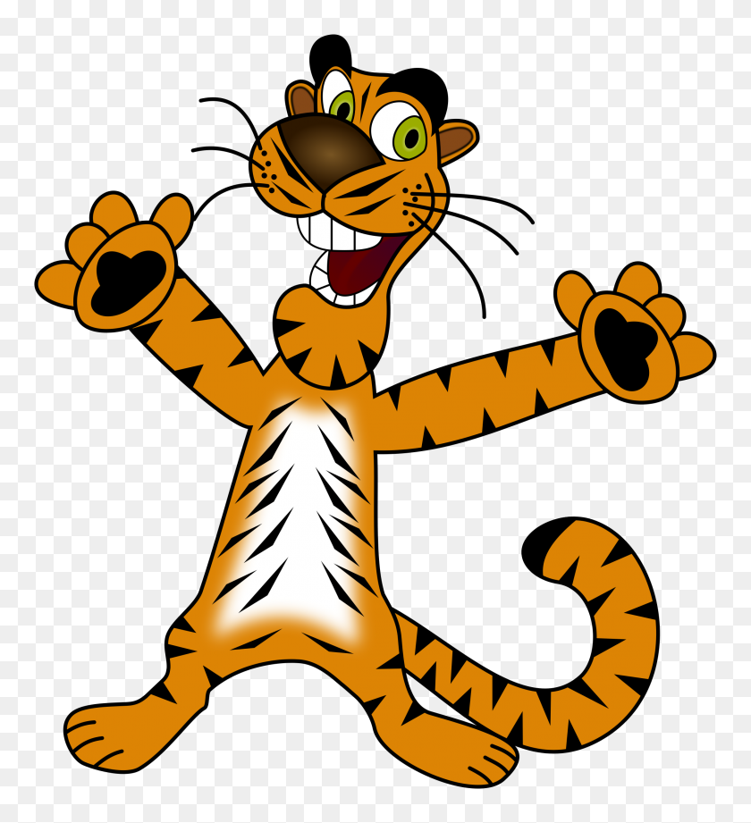 2174x2400 Tiger Clipart Funny - Clemson Tiger Clipart