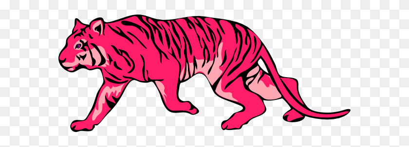 600x243 Красный Тигр - Голова Тигра Клипарт