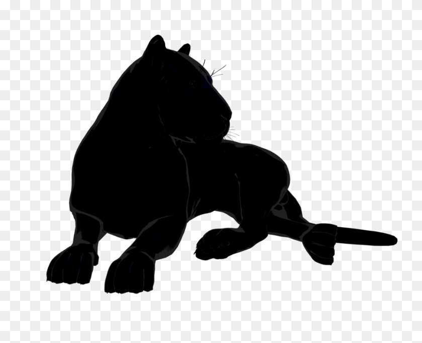 900x720 Tiger Cliparts Black - Panther Clipart Black And White