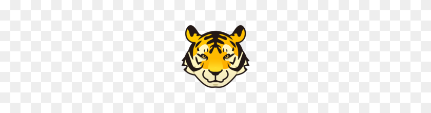160x160 Tiger Face Emoji On Emojidex - Tiger Face PNG