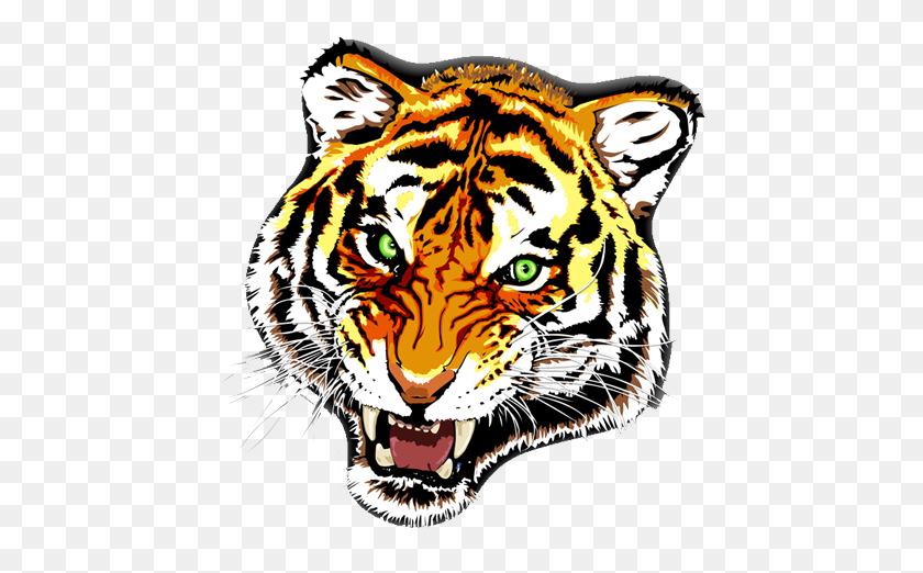 450x462 Tiger Face Png Image Background Png Arts - Tiger Face PNG