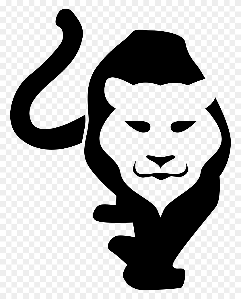 770x980 Tiger Face Silhouette On Body Png Icon Free Download - Tiger Silhouette PNG