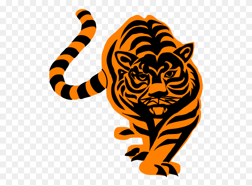 512x562 Tiger Paw Clip Art Tigers Mascot In Color Our Products Mascot - Tiger Mascot Clipart