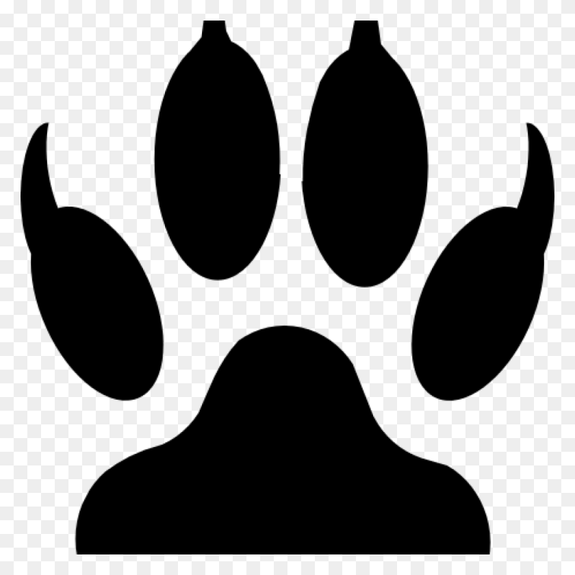 1024x1024 Tiger Paw Clipart Free Clipart Download - Paw Clipart Black And White