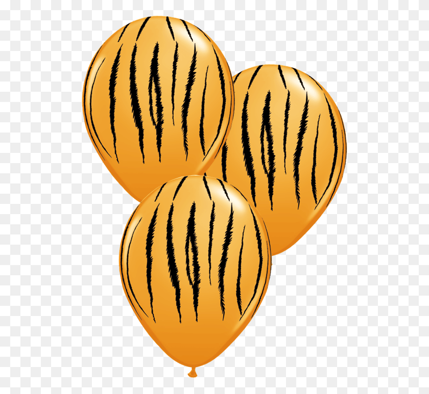 522x713 Tiger Print Latex Balloons - Tiger Stripes PNG