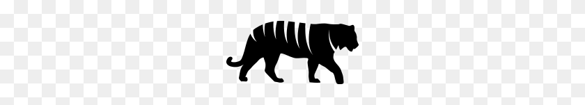 190x91 Tiger Silhouette - Tiger Silhouette PNG