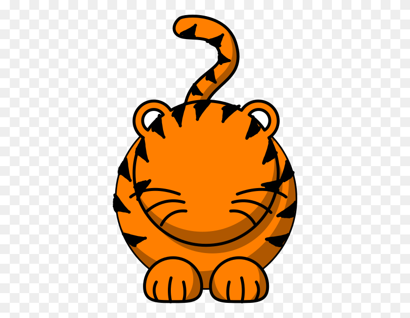 378x591 Tiger With No Face Clip Art - Tiger Face PNG