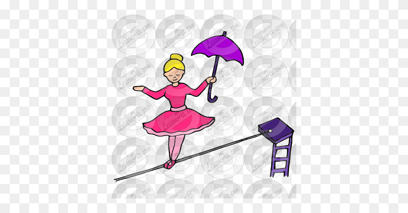 380x380 Tightrope Clipart - Tightrope Walker Clipart