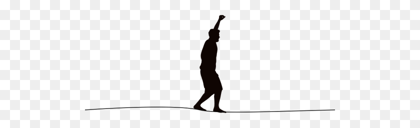 500x196 Tightrope Walker - Tightrope Clipart