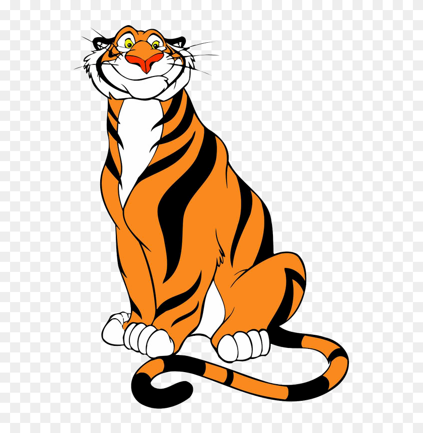 577x800 Tiiger Clipart Smiling - Tiger Eyes Clipart