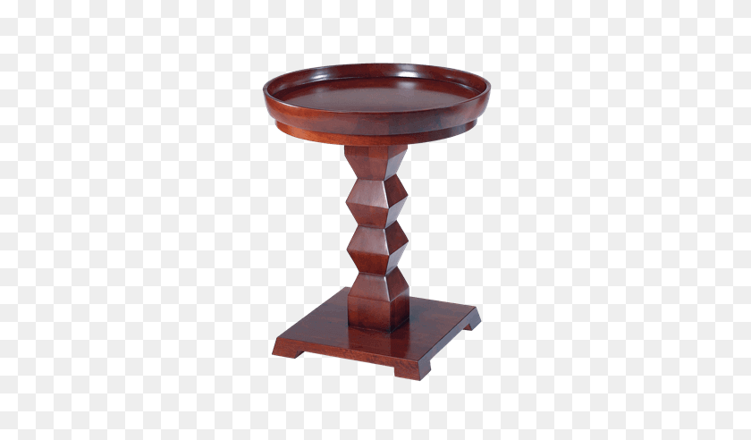 648x432 Tikal Cherry Pedestal End Table For Rent Brook Furniture Rental - Pedestal PNG