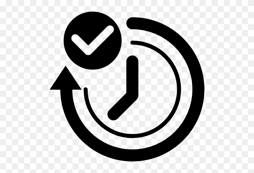 512x512 Time Check Symbol - Time Icon PNG