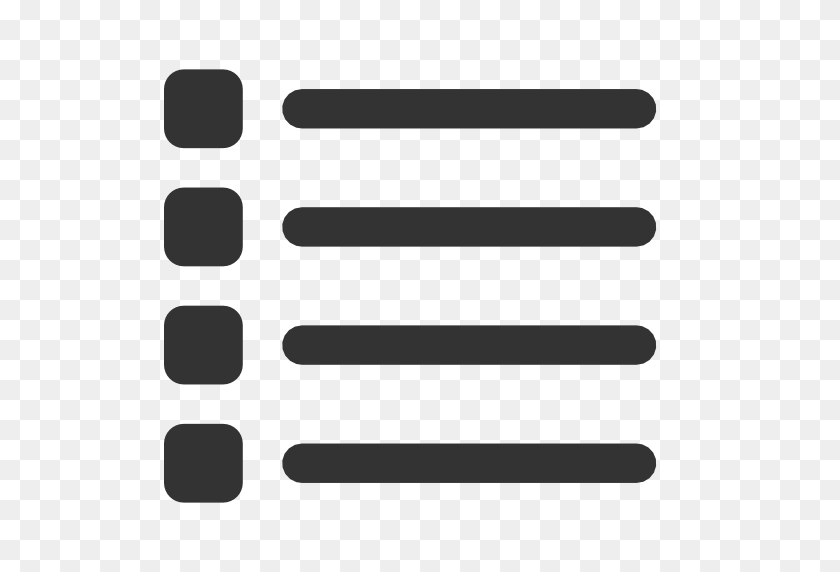 512x512 Timeline List Grid List Icon Pixel - Transparent Grid PNG