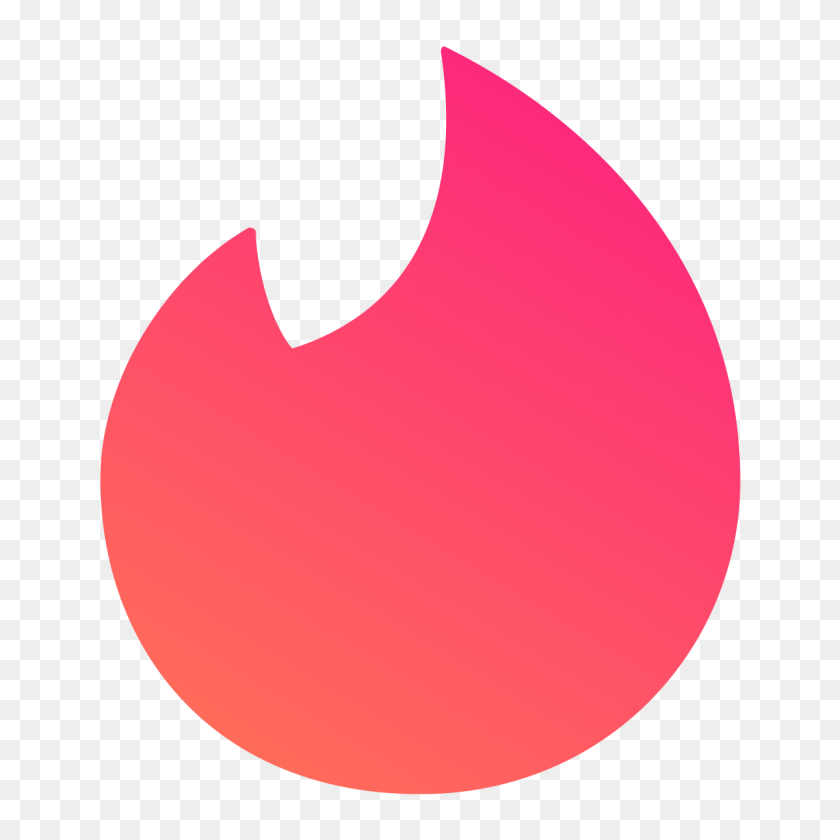 1200x1200 Tinder Gradient Icon Logo Vector Free Vector Silhouette - Tinder Logo PNG