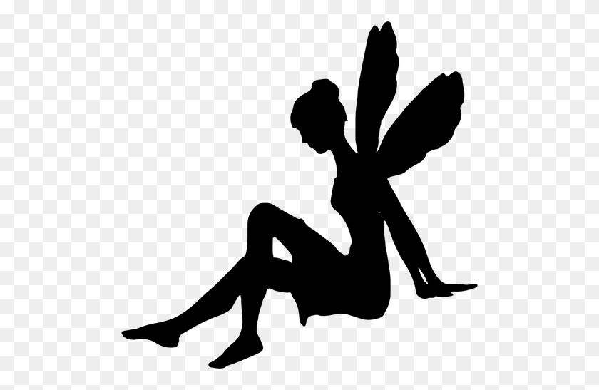 500x487 Tinkerbell Silhouette - Tinkerbell Clipart