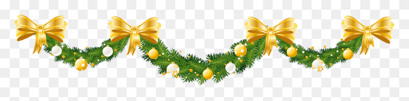 3575x682 Tinsel Garland For A Christmas Tree Clip Art - Tinsel Clipart