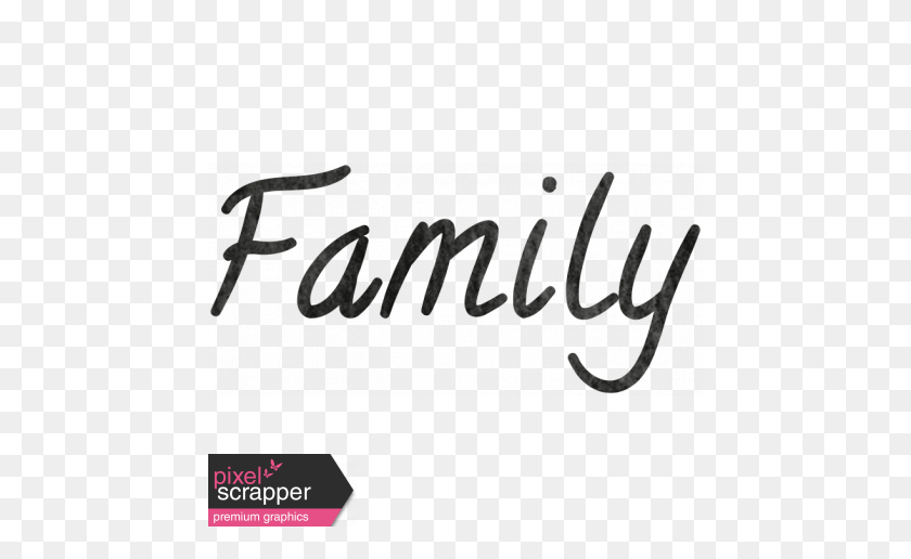 456x456 Крошечная, Но Могучая Семейная Графика Word Art - Семейное Слово В Формате Png