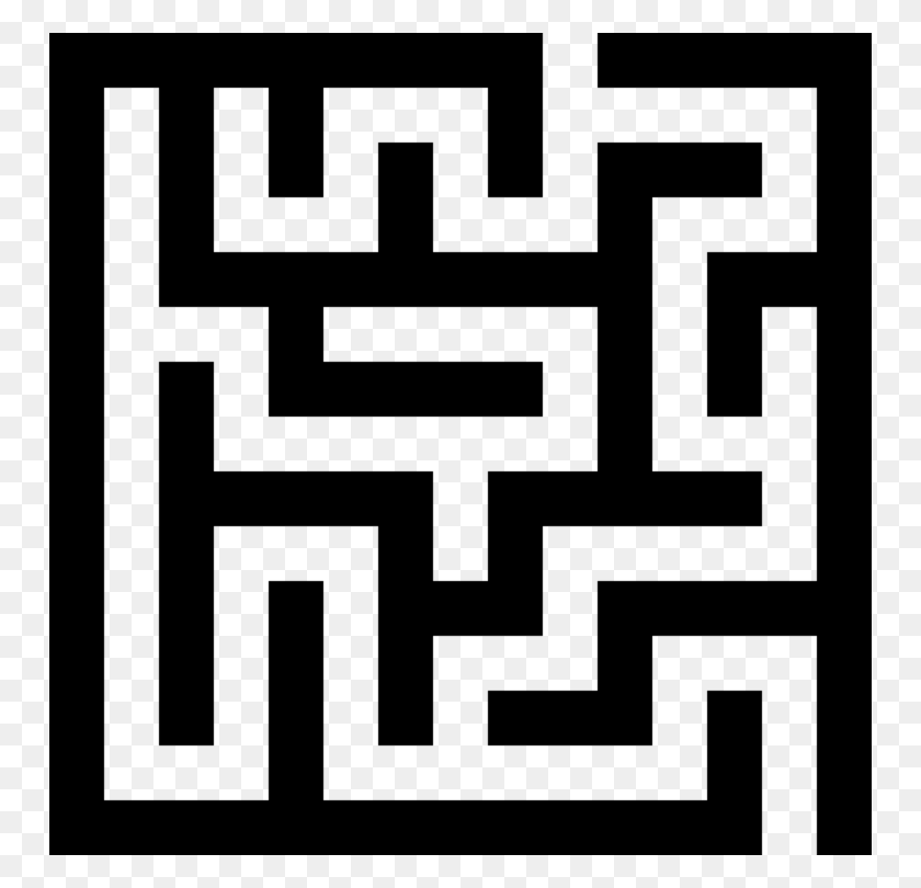 750x750 Tiny Maze Labyrinth Puzzle Game - Maze Clipart