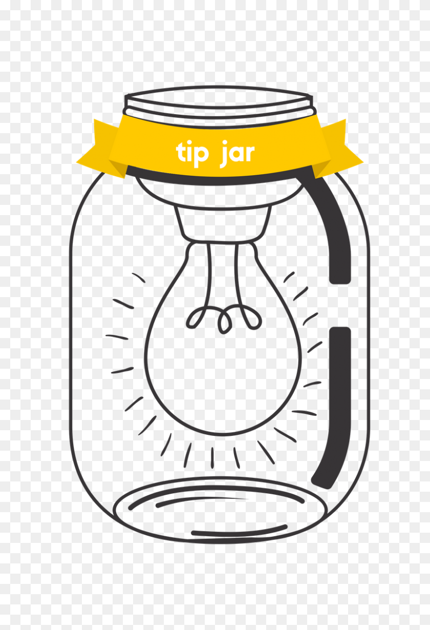 800x1200 Tip Jar Share Get Featured Tuned In Parents - Tip Jar Clip Art