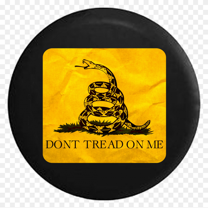 2200x2206 Tire Cover Pro Don't Tread On Me Yellow And Black Gagsden Snake - Dont Tread On Me PNG