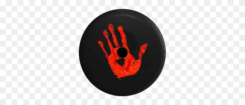 299x300 Tire Cover Pro Jeep Wrangler Jl Backup Camera Zombie Bloody - Bloody Handprint PNG