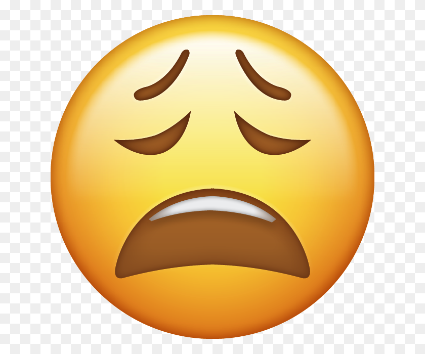 640x640 Tired Emoji - PNG Emojis