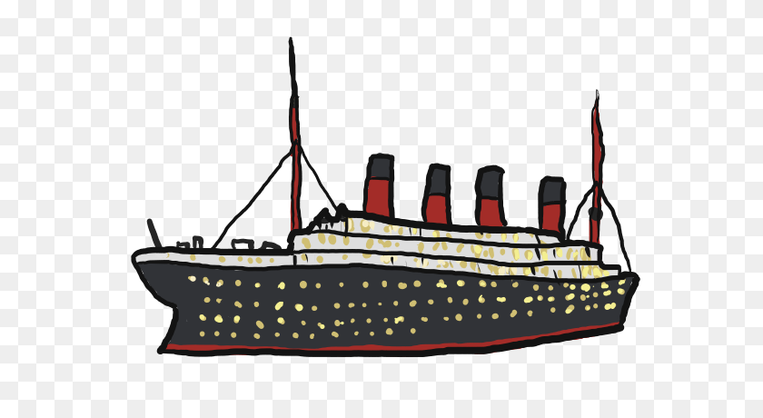 600x400 Титаник Клипарт Картинки - Паром Клипарт