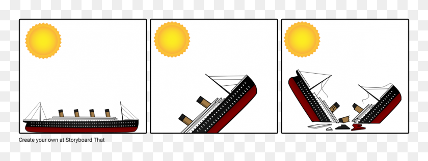 1164x385 Titanic Storyboard - Titanic PNG