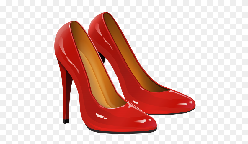 500x429 Titi Clip Art, Red And Red Heels - Stiletto Heels Clipart