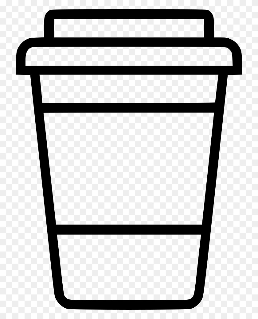 738x980 To Go Coffee Cup Silhouette, Coffee Cup Monogram To Go Cup - Coffee Cup Silhouette PNG